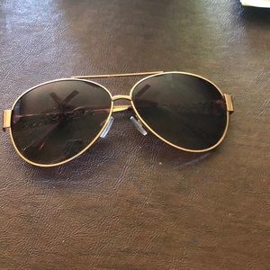 Brown aviator sunglasses